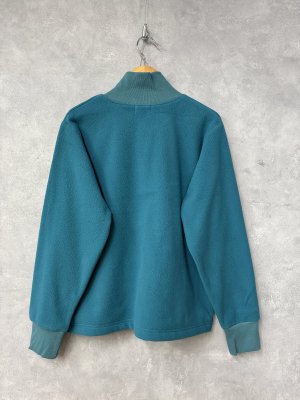 画像3: NATURAL LAUNDRY   フリーススタンドジップカーディガン 540;ブルー系  サイズ2 (3)