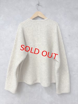 画像5: 2025AW　セビアンフェ　　ウールミックスジップカーディガン　　40；IVORY　　 サイズ:1 (5)