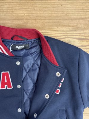 画像2: XLARGE KIDS サガラOGダンボールニットスタジャン  51;ブルー (2)