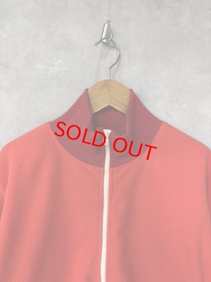 画像2: NATURAL LAUNDRY 　 フリーススタンドジップカーディガン　　350；レッド系　サイズ2 (2)