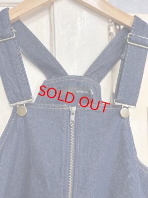 画像2: 2025秋冬   nunuforme   デニムジップジャンパースカート  ONE WASH  (2)
