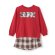 画像1: X-girl Stages  フロッキーBOXロゴ長袖Tシャツ&スカショーパンセット　　10；アカ (1)