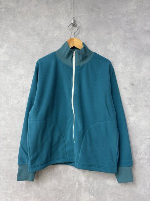画像1: NATURAL LAUNDRY 　 フリーススタンドジップカーディガン　540；ブルー系　　サイズ2 (1)