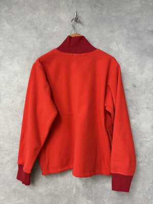 画像4: NATURAL LAUNDRY   フリーススタンドジップカーディガン  350;レッド系 サイズ2 (4)
