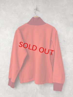 画像4: NATURAL LAUNDRY 　 フリーススタンドジップカーディガン　　350；レッド系　サイズ2 (4)