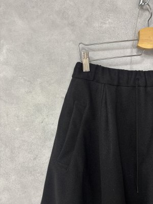 画像2: 2025秋冬   nunuforme  メルトン スカート  BLACK   (2)