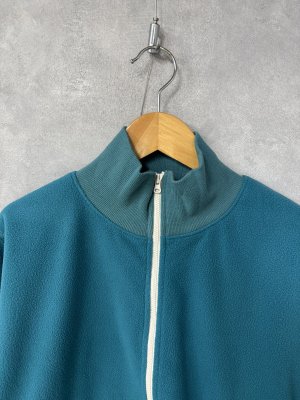 画像2: NATURAL LAUNDRY   フリーススタンドジップカーディガン 540;ブルー系  サイズ2 (2)