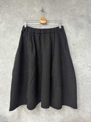 画像4: 2025秋冬   nunuforme  メルトン スカート  BLACK   (4)