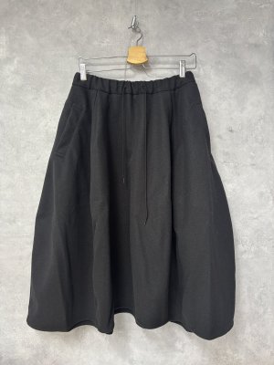 画像1: 2025秋冬　  nunuforme 　メルトン スカート　　BLACK　　 (1)