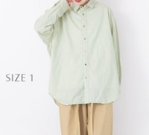 画像1: Veritecoeur        ユニセックスシャツ     MINT GREEN (1)