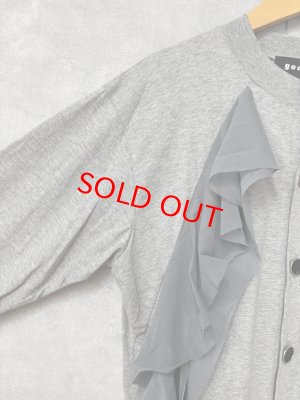 画像3: gomme　　フリルカーディガン　1；グレー　サイズ；M (3)