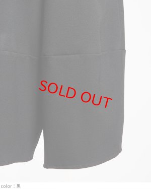 画像3: gomme　　ウーリー切替パンツ　3；黒　　サイズ；M (3)