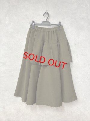 画像1: gomme　　スカートパンツ　1；カーキ　　サイズ；M (1)