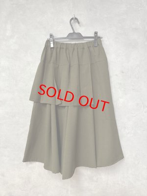 画像4: gomme　　スカートパンツ　1；カーキ　　サイズ；M (4)