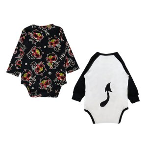 画像2: MY FIRST HYSTERIC　DEVILKIN 長袖ロンパース セット　　　14；ブラック系 (2)