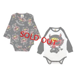 画像1: MY FIRST HYSTERIC　DEVILKIN 長袖ロンパース セット　　　14；ブラック系 (1)