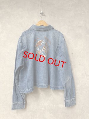 画像5: 2025秋冬　MARET(マレ) 　ライトオンスデニムクロップドシャツ　　14；ブルー　サイズ；2 (5)