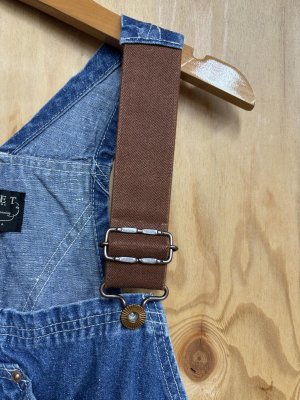 画像3: 2025秋冬　MARET(マレ) 　ライトオンスデニムワークオーバーオール　14；ブルー (3)