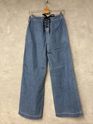 画像4: 2025秋冬　MARET(マレ)  　ライトオンスデニムセーラーフレアパンツ　　14；ブルー (4)