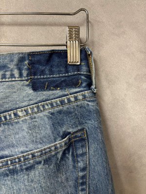 画像6: 2025秋冬　MARET(マレ)  セルビッチデニムキルトリメイク5Pパンツ    14;ブルー (6)