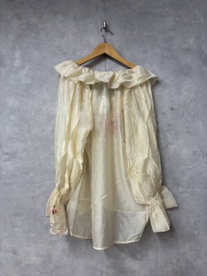 画像3: 2025秋冬　MARET(マレ) 　スカ刺繍プルオーバ　　1；白　サイズ；F (3)