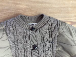 画像2: 2025秋冬　FITH   ニットメキルティングブルゾン　16：ベージュ (2)