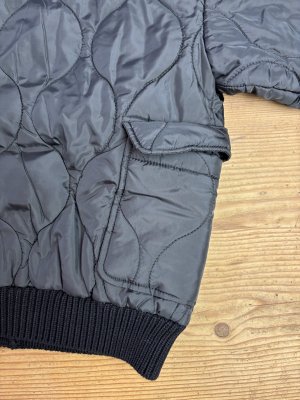 画像5: 2025秋冬　FITH   ニットメキルティングブルゾン　　2:黒 (5)