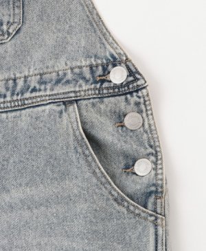 画像3: Lovetoxic  【【ベーシック】デニムオーバーオール 　　53；サックス (3)