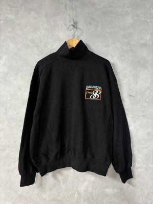 画像1: OCEAN&GROUND 　Jr.ハイネックワイドスウェット 　　   カラー；ブラック (1)