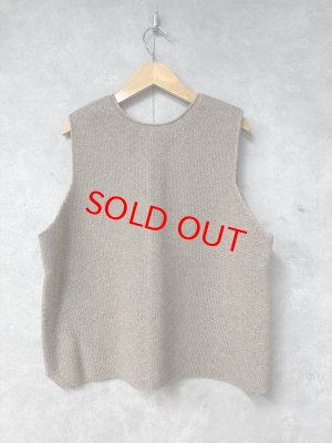 画像3: NATURAL LAUNDRY 　 2/16メリノ2wayベスト　　610；ベージュ　　サイズ2 (3)