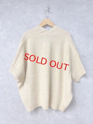 画像4: NATURAL LAUNDRY 　 ネップVネックワイドプルオーバー　130；生成　　サイズ2 (4)