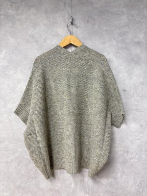 画像3: NATURAL LAUNDRY 　 ネップVネックワイドプルオーバー　950；グレー　　サイズ2 (3)