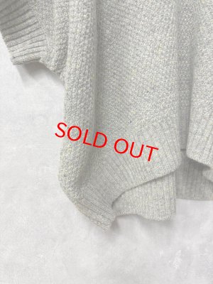 画像2: NATURAL LAUNDRY 　 ネップVネックワイドプルオーバー　950；グレー　　サイズ2 (2)
