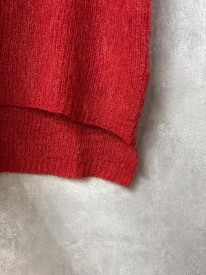 画像3: YARRA 　モヘアブレンドタートルニットベスト　40；レッド　FREE (3)