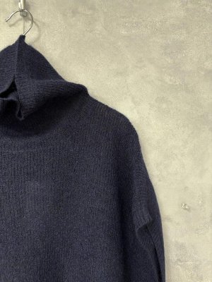 画像2: YARRA 　モヘアブレンドタートルニットベスト　55；ネイビー　FREE (2)