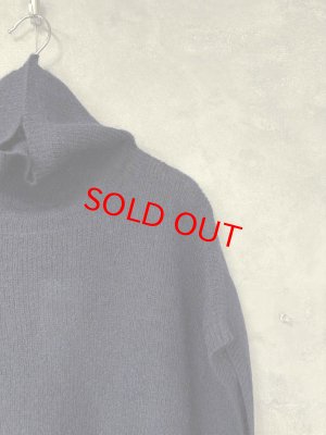 画像2: YARRA 　モヘアブレンドタートルニットベスト　55；ネイビー　FREE (2)