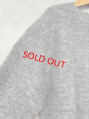 画像2: YARRA 　　モヘアブレンドニットプルオーバー　　80；グレー　　FREE (2)