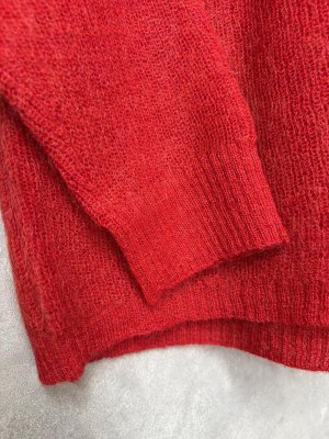 画像2: YARRA 　　モヘアブレンドニットプルオーバー　　40；レッド　　FREE (2)