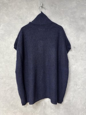 画像4: YARRA 　モヘアブレンドタートルニットベスト　55；ネイビー　FREE (4)