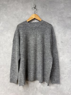 画像1: YARRA 　　モヘアブレンドニットプルオーバー　　80；グレー　　FREE (1)