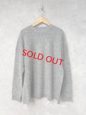 画像1: YARRA 　　モヘアブレンドニットプルオーバー　　80；グレー　　FREE (1)