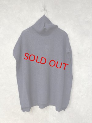 画像1: YARRA 　モヘアブレンドタートルニットベスト　55；ネイビー　FREE (1)