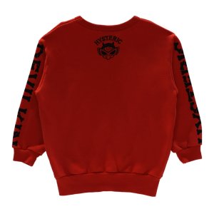 画像2: Hystericmini　DEVILKIN 裏毛トレーナー　　20:レッド (2)