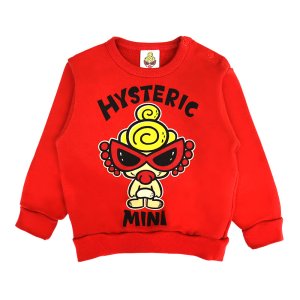 画像1: MY FIRST HYSTERIC　PUFF MINI LOOPLUS 裏毛トレーナー　　20：レッド (1)