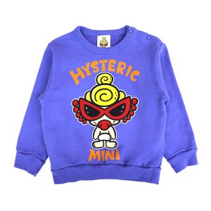 画像1: MY FIRST HYSTERIC　PUFF MINI LOOPLUS 裏毛トレーナー　　40:ブルー (1)