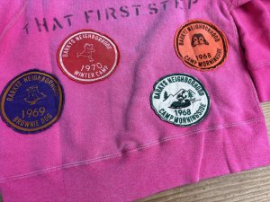 画像3: 2025秋冬　DENIMDUNGAREE　　ビンテージウラケ ワッペン スウェット　　6；ピンク (3)