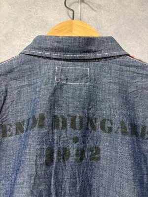 画像4: 2025秋冬　DENIMDUNGAREE　 シャギーチェック リメイク シャツ　5；赤 (4)