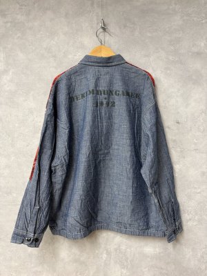 画像5: 2025秋冬　DENIMDUNGAREE　 シャギーチェック リメイク シャツ　5；赤 (5)