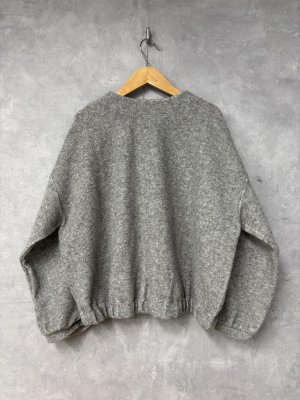 画像4: grin　ボアバルーンカーディガン　　920；グレー　サイズ；2 (4)