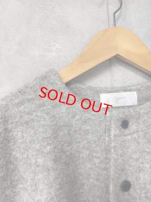 画像3: grin　ボアバルーンカーディガン　　920；グレー　サイズ；2 (3)